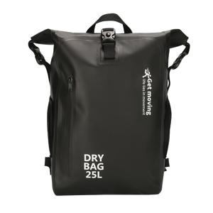 TEMU Get Moving 25L 고품질 PVC 백팩 - 대용량 잠금 캠핑 하이킹 여행 가방, 해변, 수영, 피크닉 및 스포츠용 내구성 있는 아웃도어 버킷 백팩(블랙), 캠핑 액세서리, 추수감사절에 완벽