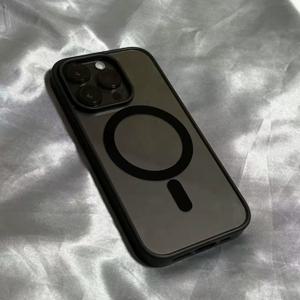 TEMU 아이폰 16 15 14 11 프로 맥스 플러스 12미니 13미니용 럭셔리 투명 자석 무선 충전 보호 케이스, 충격 방지 소프트 범퍼, 투명 하드 아크릴 뒷면 커버