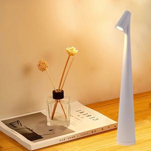 TEMU 충전식 LED 터치 컨트롤 콘솔 램프, 휴대용, 세 가지 색상 조명 테이블 램프, 무조건 조명 LED 야간 조명, 침실 또는 거실 장식, 독서 및 학습, 침대 옆 및 캐비닛 조명에 적합