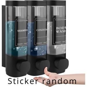 TEMU ABS 소재로 제작된 세트로, 벽걸이형으로 세워질 수 있는 세탁기, 샴푸, 컨디셔너, 바디 워시가 포함되어 있습니다. 욕실용품|현대형 세탁기|내구성 있는 플라스틱