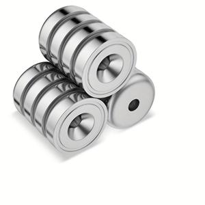 TEMU 12개 헤비 듀티 라운드 베이스 자석, 주방용 카운터싱크 홀이 있는 16mm 희토류 냉장고 자석, 나무 및 금속 고정 도구에 적합, 사진 정리, 메모 등에 완벽함, 주방 조직화 | 라운드 자석 디자인 | 카운터싱크 베이스, 냉장고용 자석