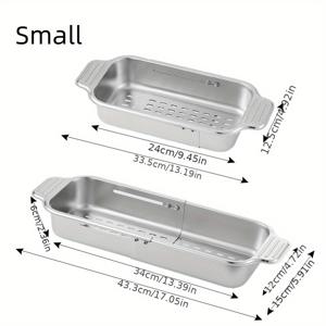 TEMU 파리다비오 304 스테인리스 스틸 리트랙터블 싱크 스트레이너 바스켓 - 과일 세척, 파스타 배수, 식기 건조용 다목적 주방 필수품 - 호텔 및 레스토랑을 위한 내식성 & 내구성 있는 주방 싱크 스트레이너