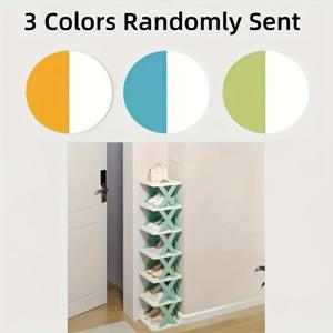 TEMU 5-7단 공간절약형 신발장 - 분리 가능한 내구성 플라스틱 보관함, 현관, 침실, 거실, 기숙사에 적합 | 작은 신발, 옷장 정리 및 홈 데코 필수품에 완벽|신발|신발정리대