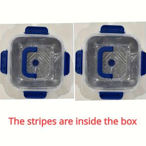 TEMU 2개 세트 대용량 60.87oz/1800ml 스테인리스 스틸 밀폐 용기 - 누수 방지 블루 플립탑 뚜껑, 식품 보관용, 냉장고 & 냉동실 적합, 가정·사무실·캠핑·피크닉·주방 정리용, 고급 디자인, 야외 활동에 이상적|냉장고|냉동고|수납정리함