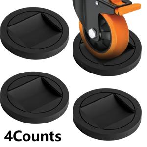 TEMU 4개 세트 가구 보호대 헤비듀티 가구 바퀴 스토퍼, 미끄럼 방지 고무 캐스트 휠 컵, 플라스틱 브러시드 메탈 마감, 대부분의 가구 캐스트 휠에 적합 (하드우드, 타일, 카펫용) - 침대 프레임, 소파, 의자 다리, 내구성 있는 마감,세련된 디자인,강화 소재,튼튼한 구조,인테리어 장식가,홈 인프로브먼트