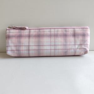 TEMU 화려한 플레드 디자인의 대용량 휴대용 연필 케이스, 심플한 스타일, 문구 보관 및 학교 가는 선물로 완벽합니다.|필통