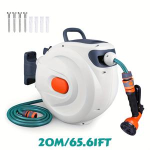 TEMU 차량 세차장용 듀얼 다용도 고압 콤비네이션 드럼 세트. 산업용 등급 에어 드럼, 워터 드럼, 전기 드럼을 한 장치에 통합하였으며, 자동 엉킴 방지 호스 릴 및 정원 관개 시스템이 함께 제공됩니다.