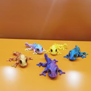 TEMU 3D 프린팅 모델 5개 세트 - 리얼한 눈, 유연한 팔다리, 그라데이션 무지개 색상, 아트용 데스크탑 장식, 파티, 수족관 장식용 (랜덤 눈 색상), 파티 장식,휴일 장식품,장식용 피규어,가벼운 피규어,동물 조각상,미술 수집가들