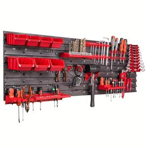 TEMU 실용적인 가벼운 도구 랙, 스크루 및 너트, 볼트, 나일, 비즈 및 작은 하드웨어 액세서리 저장 랙, 렌치 및 스크루 드라이버를 위한 벽걸이 저장 시스템, 스크루를 위한 벽 저장 시스템, 15분 빠른 설치, 완벽한 아버지 선물