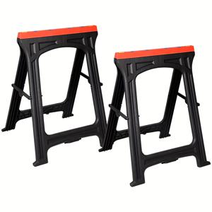 TEMU 접이식 톱 호스 2pcs 세트 - 350 Lbs 로드 - 헤비 듀티 톱 호스 - 날씨에 내성을 가진 폴리프로필렌 접이식 톱 호스 - 접이식 2 인치 - 접이식 톱 호스 2pcs 세트, 헤비 듀티 플라스틱 톱 호스 세트 (350 Lbs 용량, 총 700 Lbs) 지원, 고정 보드 또는 평면으로 사용