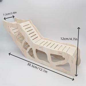 TEMU 강력하고 안전한 나무 햄스터 히드어웨이 터널 - 시리아 햄스터와 gnome 햄스터에 적합, 고품질, 독성 없음, 쉽게 조립, 놀이와 탐험 경험을 향상시킵니다, 배터리 없음