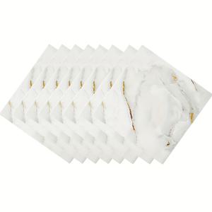 TEMU 22개 고급 백마블 바닥 및 벽 스티커 - 방수, 내구성 있는 비닐 타일, 골든 베인, 거실, 침실, 욕실용 - 쉬운 자체 접착, 습기 방지, 현대적인 홈 데코, 욕실 바닥 | 우아한 홈 데코 | 내구성 있는 바닥, 욕실 데코