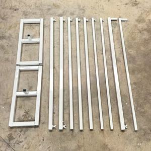 TEMU 조절 가능한 사이즈 2.91m x 2.91m 헤비듀티 배경 스탠드 베이스 포함, 금색 휴대용 조절 파이프 및 커튼 지지 키트, 결혼식 생일 연회 장식용 사각 메탈 아치 프레임