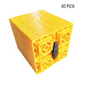 TEMU RV 레벨링 블록, 쌓을 수 있는 잭 블록, 인터락킹 레벨링 패드, 캠핑카 여행용 트레일러용, 캠핑 레벨링 블록, 휠 패드, 타이어 밸런스