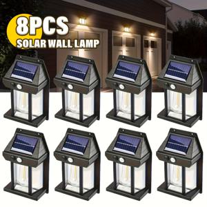 TEMU 8개 COMMERCIAL STREET 태양광 벽등, 야외 거리 조명, 운동 센서, 세 가지 조명 모드, IP44 데크 조명, 태양광 거리 조명, 정원, 현관, 마당 및 상업 조명 카테고리: 상업 거리 및 지역 조명