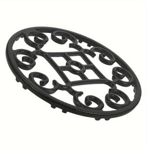 TEMU 캐스트 아이언 핫 볼 스탠드, 가스 스토브 지원 랙, 원형 팬 홀더, 전기 없음, 가정용 주방 사용