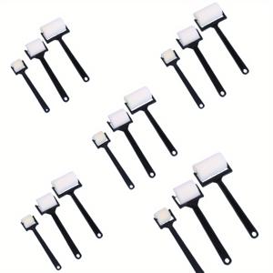 TEMU 15pcs 스폰지 페인트 롤러 세트 - 다양한 표면에 부드러운 적용을 위한 다용도 및 사용하기 쉬움 - 대형, 중형 및 소형 크기가 포함되어 있습니다