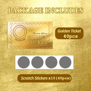 TEMU 20/40 골든 스크래치 오프 티켓 DIY 크리에이티브 스티커 카드, 휴일 생일, 결혼식 파티, 게임용, 소규모 비즈니스, 상품 및 메모카드로 적합, 배터리 불필요, 종이 재질