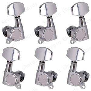 TEMU 전문가용 기타 락 튜너, 완전히 밀폐된 기타 튜닝 핀 키 튜너, 손잡이가 있는 6개 세트의 스트링 튜너, 전기 기타 헤드 노브 디자인, 전기 또는 어쿠스틱 기타에 적합