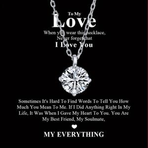 TEMU 모이사나이트 1개 1/2/5/10캐럿 펜던트 목걸이, 925 실버, 우아한 클래식 포프랑 디자인, 일상 속 트렌디 액세서리, 사랑하는 이에게 주는 최고의 카드 선물