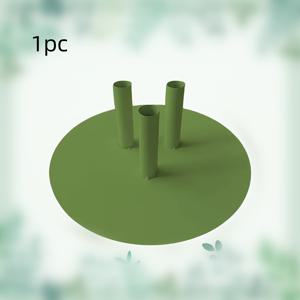 TEMU 빈티지 스타일 라운드 메탈 플라워 스탠드 베이스 - 튼튼한 지면 삽입 디자인, 모던 클린 서클 베이스 DIY 꽃꽂이용, 홈 & 웨딩 데코, 내구성 강한 금속 디스플레이 스탠드, 이벤트 장식, 디자인