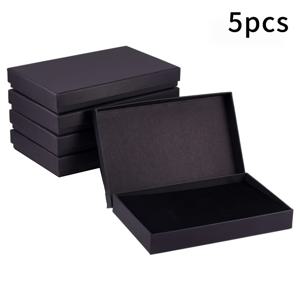 TEMU 4/5개 다크 그레이 크래프트 주얼리 선물 상자 (스펀지 포함), 목걸이 & 귀걸이용 - 완벽한 데이트 선물 포장|귀걸이|목걸이