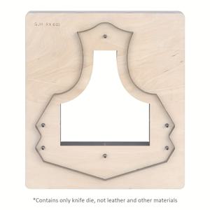 TEMU QJH 인조 가죽 공예 커팅 다이 - 패션 안경 케이스 제작용 DIY 가죽공구, 정밀 절단 인조 가죽 템플릿, 인조 가죽 공예가 및 DIY 애호가를 위한 내구성 있는 선물, 고급 디자인의 모던 크래프팅 도구 | 안경 액세서리