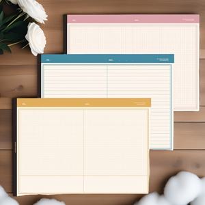 TEMU 3pcs B5 종이와 그리드 노트북 - 100장, 찢을 수 있는, 고급 인스 스타일 디자인, 간단한 레이아웃, 학습 및 사무실 사용에 적합한 내구성 있는 종이 - 학생 및 사무실 직원에게 적합, 업무 관리 | 현대적인 그리드 패턴 | 쉽게 찢을 수 있는 페이지, 그리드 노트북