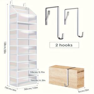 TEMU 5층 접이식 문 보관 정리기 - 투명 창문, 44파운드 적재 용량, 장난감, 신발, 유아용품 및 의류를 위한 공간 절약 디자인 - 쉬운 조립, 폴리에스터 소재, 침실, 유아용품 정리 및 방 정리에 이상적, 투명 디자인, 폴리에스터 정리기, 침실 보관 정리기