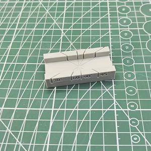 TEMU 휴대용 플라스틱 멀티앵글 미니 모델 커팅 가이드 - 30°, 45°, 60°, 90° 정밀 공구 세부 DIY 프로젝트용 내구성 있는 컴팩트 디자인