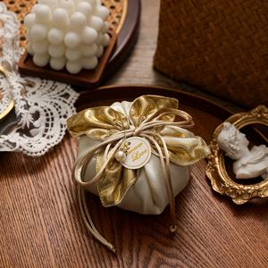 TEMU 결혼식용 사탕 상자 10개 세트, 결혼식용 고급 기념품 가방, 선물 포장용 작은 사탕 가방, 크리스마스 및 할로윈