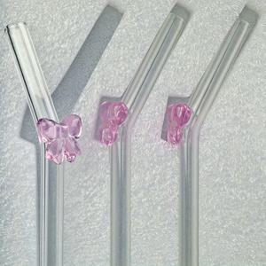 TEMU 4pcs 세트의 파이프 & 브러시, 재사용 가능한 보우 유리 마시는 파이프, 선물 및 가정용으로 최선의 선택, 파티 & 축제에 완벽한 파티용 음료, 축제 음료 | 장식 파이프 | 내구성 있는 유리 파이프, 유리 음료, 결혼식, 해변, 주방 용품