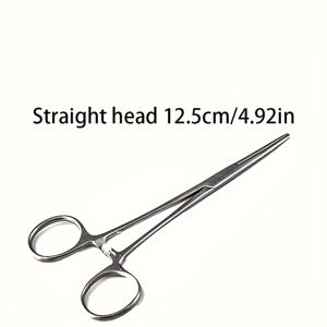 TEMU 낚시용 스테인리스 스틸 헤모스타트 포스펙스 세트 - 튼튼한 낚시 플라이어, 야외 활동 필수 도구, 다양한 수량 제공, 낚시 장비, 세련된 메탈릭 마감, 견고한 구조, 배터리 없음