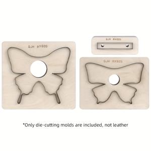 TEMU 나비 패턴의 가죽 공예 도구, 가죽 절단 몰드, 가죽 재봉 및 절단 템플릿, 가죽 공예용 인쇄 도구