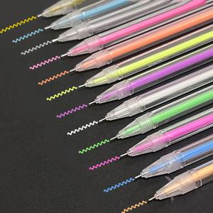 TEMU 12개 메탈 젤 펜, 글리터 젤 펜, 성인용 컬러링, , 스크랩북, 카드 만들기, 일러스트레이션, 학교 다니는 저널링에 적합