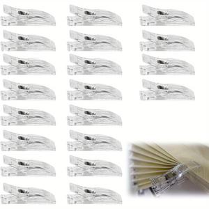 TEMU 패치워크 공예에 적합한 대형 재봉 클립 20개 팩. 임시 블라인드 또는 커튼 클립으로 사용 가능하며, 투명한 소재로 제작되어 미술 및 공예 프로젝트에 다용도로 사용할 수 있습니다.