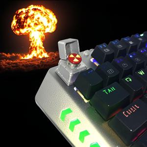 TEMU 핵 발사 스위치 ESC 키캡 - 체리 MX 스위치를 위한 군사 스타일 기계식 키보드 아티팩트, 메크 키보드 애호가 및 군사 기념품 팬을 위한 완벽한 선물