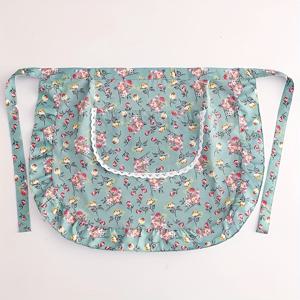 TEMU 1pc 꽃무늬 허리 아포, 폴리에스터 직조 직물, 경량 150g/m², 앞 포켓 및 조절 가능한 타이, 요리, 베이킹, 정원, 여성용 주방복, 베이킹 아포|꽃무늬 아포|경량 아포