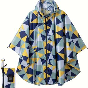 TEMU 스타일리시 후드 레인코트와 레인 케이프