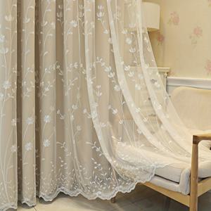 TEMU 프랑스 농촌 자수 꽃 커튼 패널, - 내구성 그롬메트 탑 드레이프 거실, 침실, 발코니, 주방 - 우아한 방 어둡화 장식, 350-400gsm 폴리에스터, 방 어둠 드레이프 | 꽃 패턴 커튼 | 복잡한 자수, 거실용 커튼