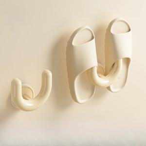 TEMU 2팩 흡착컵 욕실 벽 후크 - 드릴 필요 없는 접착식 다용도 정리대, 슬리퍼/보석/헤어 액세서리용 - 내구성 있는 플라스틱 공간 절약형 문/창 걸이 (레드, 핑크, 옐로우), 유쾌한 디자인|행거|악세사리|패션