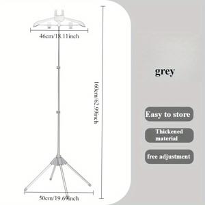 TEMU 가정용 의류 스팀 다리미 보관 랙, 접이식 디자인, 핸드헬드 다리미판 및 독립적인 지지대 특징. 조절 가능한 휴대용 금속 스팀 다리미가 포함되어 있어 가정용으로 적합하며 안정적인 작동을 가능하게 합니다.|행거|다리미