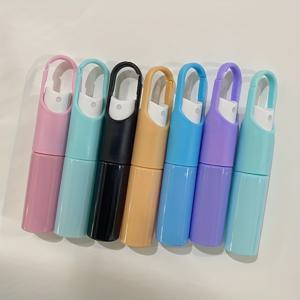 TEMU 7개 세트 20ml 휴대용 미니 리필 향수 & 핸드 샌티저 병 후크 포함 - 파스텔 핑크, 블루, 그린, 블랙, PVC 프리 여행용 디스펜서, 키체인 및 가방에 적합 - 향수, 알코올, 소독제용 - 컴팩트하고 누수 방지 디자인, 리필 가능, 여행 필수품, 스타일리시한 키체인 액세서리, 내구성 있는 플라스틱, 여행 애호가를 위한 컴팩트한 디자인