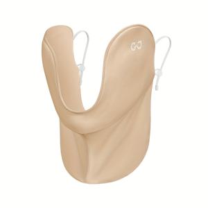 TEMU 1pc GOLOVEJOY 여성 여름 태양 보호 얼굴 마스크 - 통기성, 냉각성 나일론 블렌드 골프, 사이클링, 낚시 및 야외 스포츠 - 밝은 베이지 친화적인 디자인, 손세탁만, 야외 스포츠 장비 | 세련된 헤드기어 | 편안한 핏|자외선차단마스크