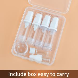 TEMU 일부 여행 디스펜서 세트, 휴대용 유리 병 포함 스프레이, 로션, 우유 파우더, 드로퍼, 크림 재, 진공 병, 여행 제거 물병
