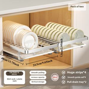 TEMU 식기 건조대, 식기 건조대, 식기, 컵, 유리용으로 적합. 녹방을 방지하기 위한 탄소강으로 제작되어 조절 가능한 배수 트레이가 있습니다. 식기 보관용으로 이상적이며 주방 및 가정용으로 필수품입니다.|식기건조대