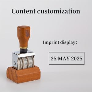 TEMU 빈티지 날짜 스탬프, 조절 가능한 시간 스탬프, 플래너용 필수적인 날짜 및 시간 스탬프, 시간 기록 스탬프.