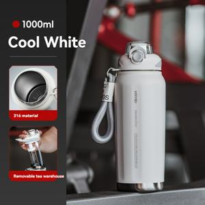 TEMU 316 스테인레스 스틸 보온 보냉 스포츠 물병 - 누출 방지, 뜨거운 및 차가운 음료에 사용할 수 있는, 차량 컵 홀더 디자인, 매트 핏, 야외 활동에 휴대할 수 있고 내구성이 뛰어난, 데이, 부활절, 여성의 날, 어머니의 날을 위한 축제 선물|트래블보틀