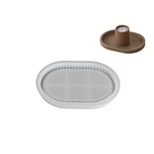 TEMU 에폭시 주조, 점토 및 왁스용 버블 엣지 디자인 오벌 실리콘 몰드 - 재사용 가능한 공예 몰드, 보석 비즈 플레이트, 홈 데코 트레이, 캔들 홀더 & 코스터 제작을 위한 핸드메이드 크리에이터