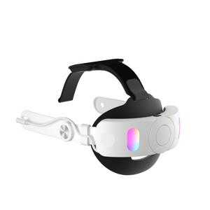 TEMU 메타 퀘스트 3용 헤드밴드 교체: 조절 가능, 10000mAh 배터리로 4시간 충전 및 내구성, 퀘스트 3S VR 헤드 스트랩 호환 (편안한 헤드밴드 전용), RGB 조명, 18W 고속 충전, 게이밍 헤드셋,가벼운 디자인, 제작,편안한 패딩,연장된 재생 시간,기술 애호가,가상 현실 게이머